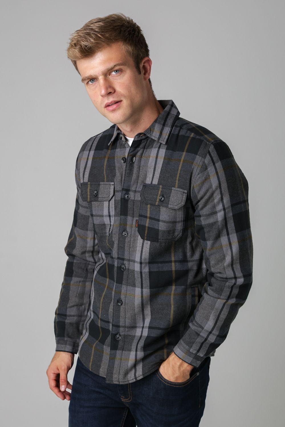 Checked Padded Shirt with Sherpa Lining by TOKYO LAUNDRY
