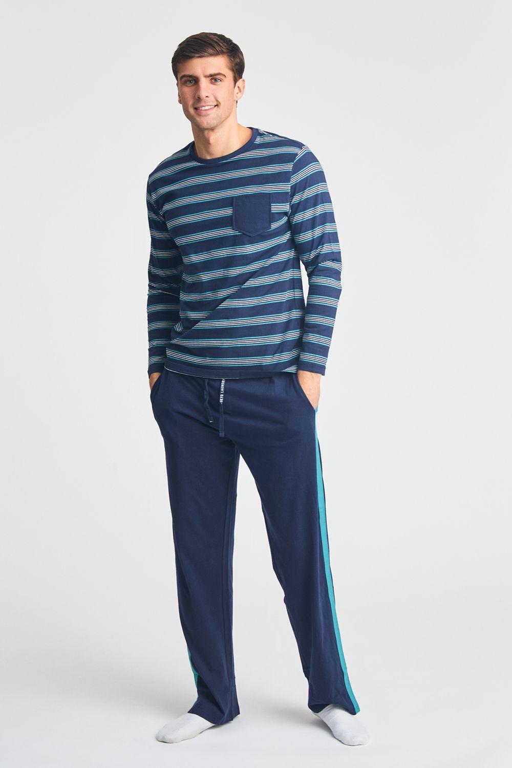 Cotton 2-Piece Long Sleeve Top and Bottoms Pyjama Set by TOKYO LAUNDRY