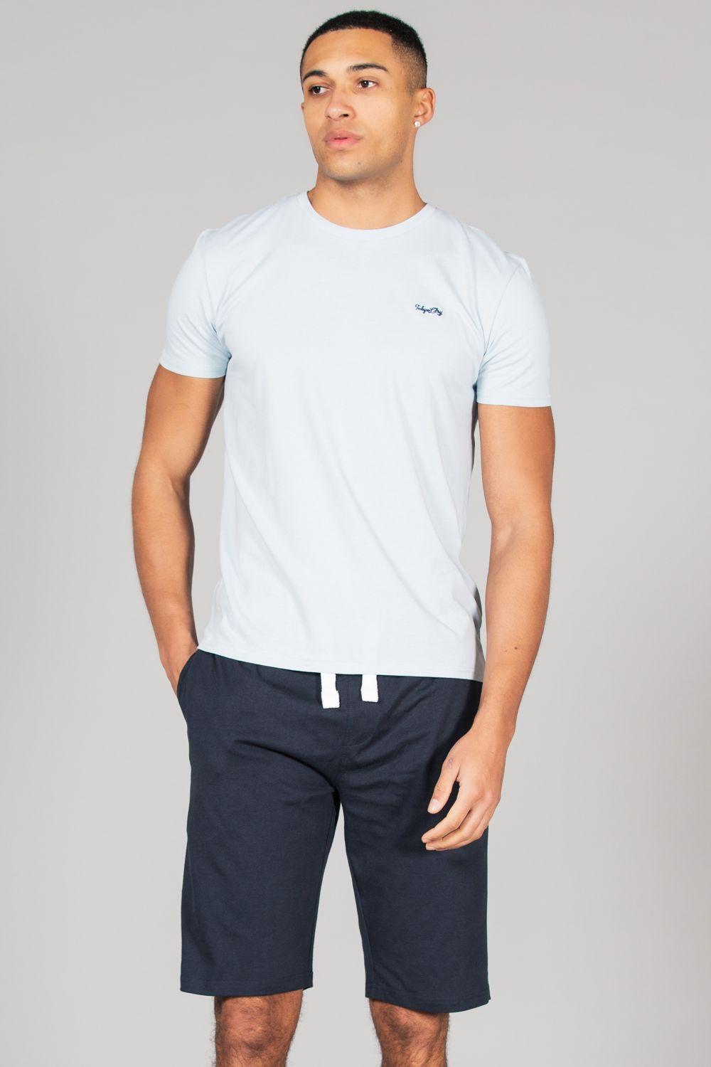 Cotton 2-Piece Short Sleeve Top and Jersey Shorts Pyjama Set by TOKYO LAUNDRY