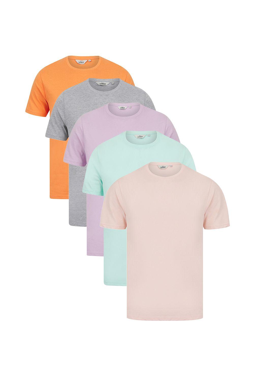 Cotton 5-Pack Short Sleeve T-Shirts by TOKYO LAUNDRY