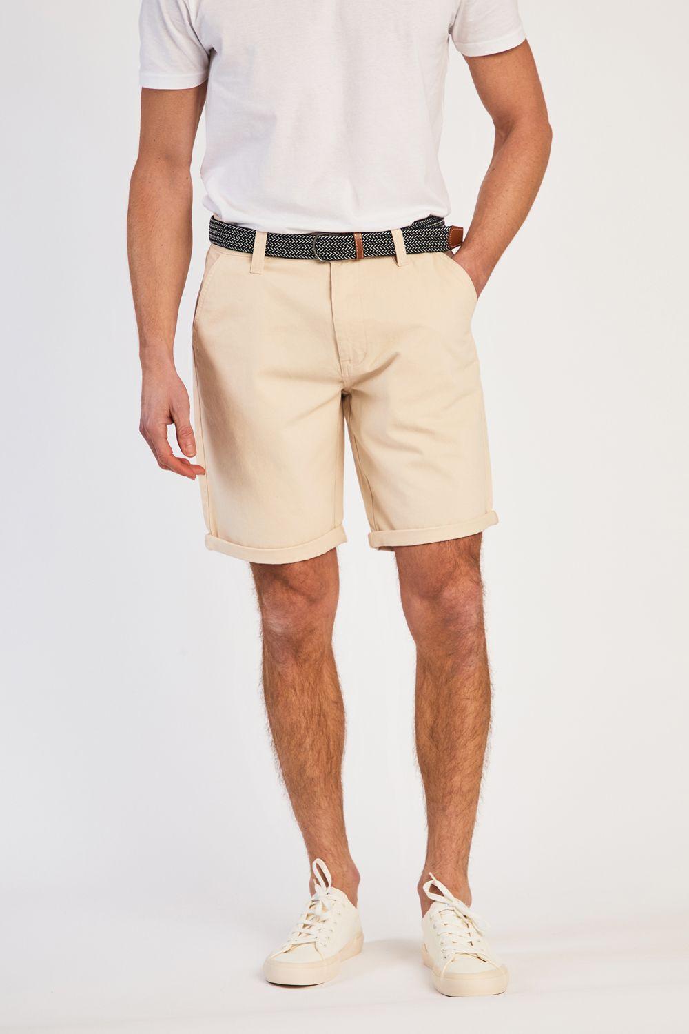 Cotton Belted Chino Shorts by TOKYO LAUNDRY