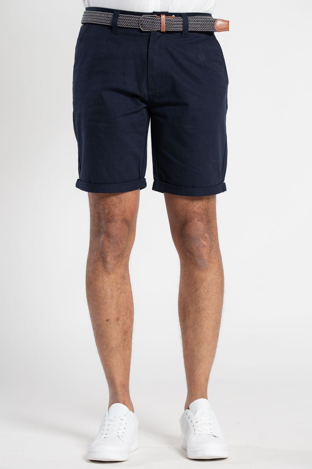 Cotton Belted Chino Shorts by TOKYO LAUNDRY