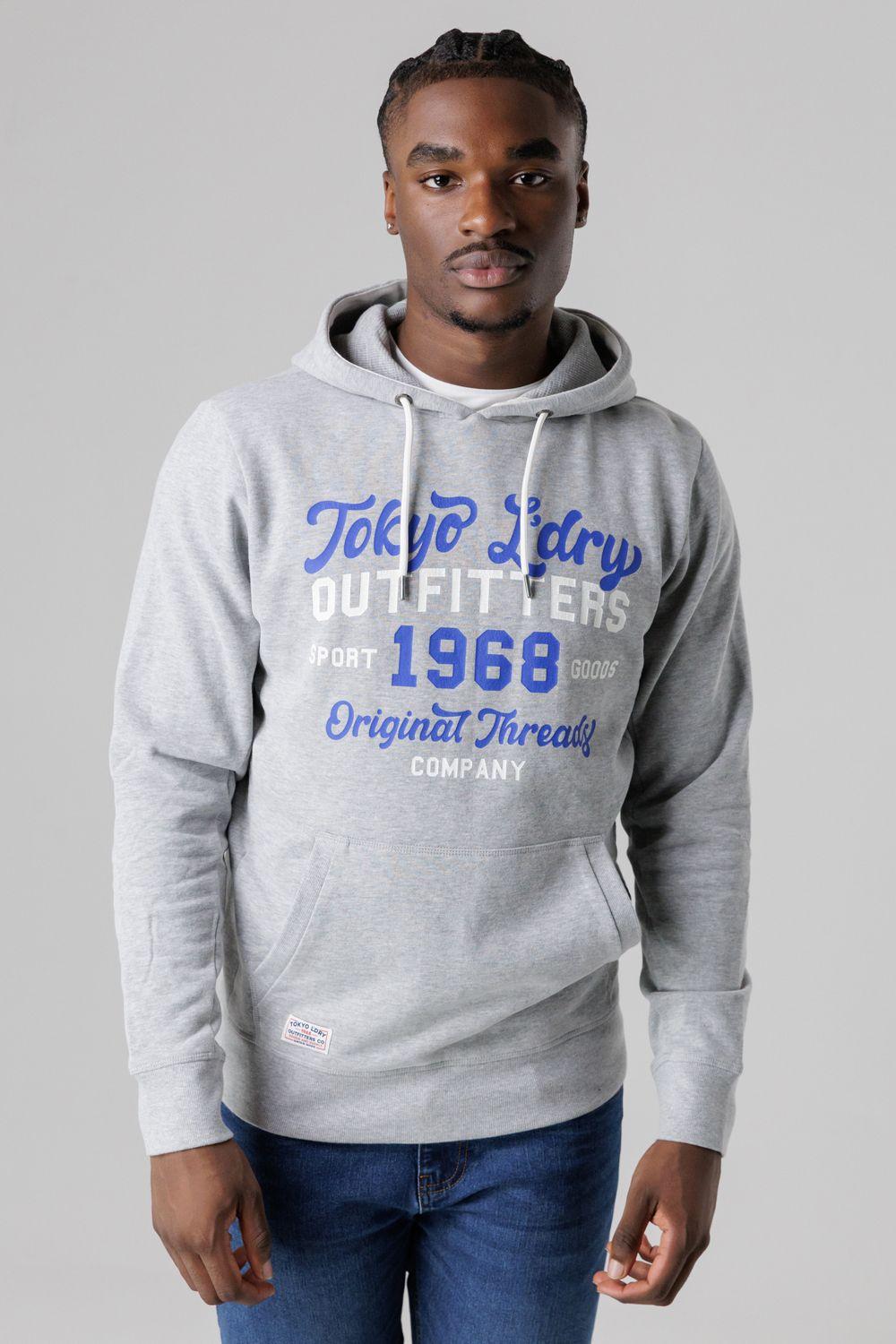 Cotton Blend Drawcord Hoody by TOKYO LAUNDRY