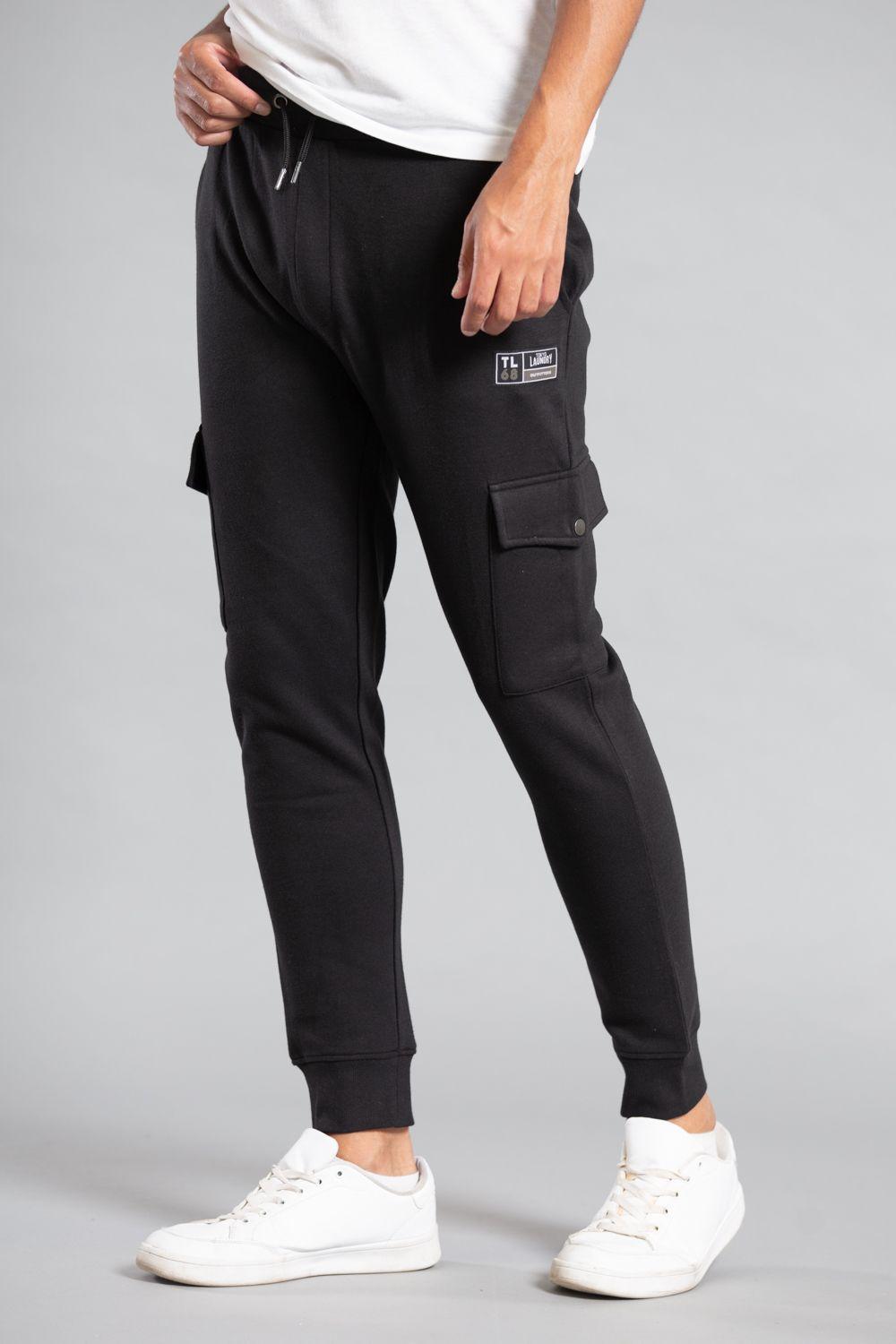 Cotton Blend Joggers with Cargo-Style Pockets by TOKYO LAUNDRY