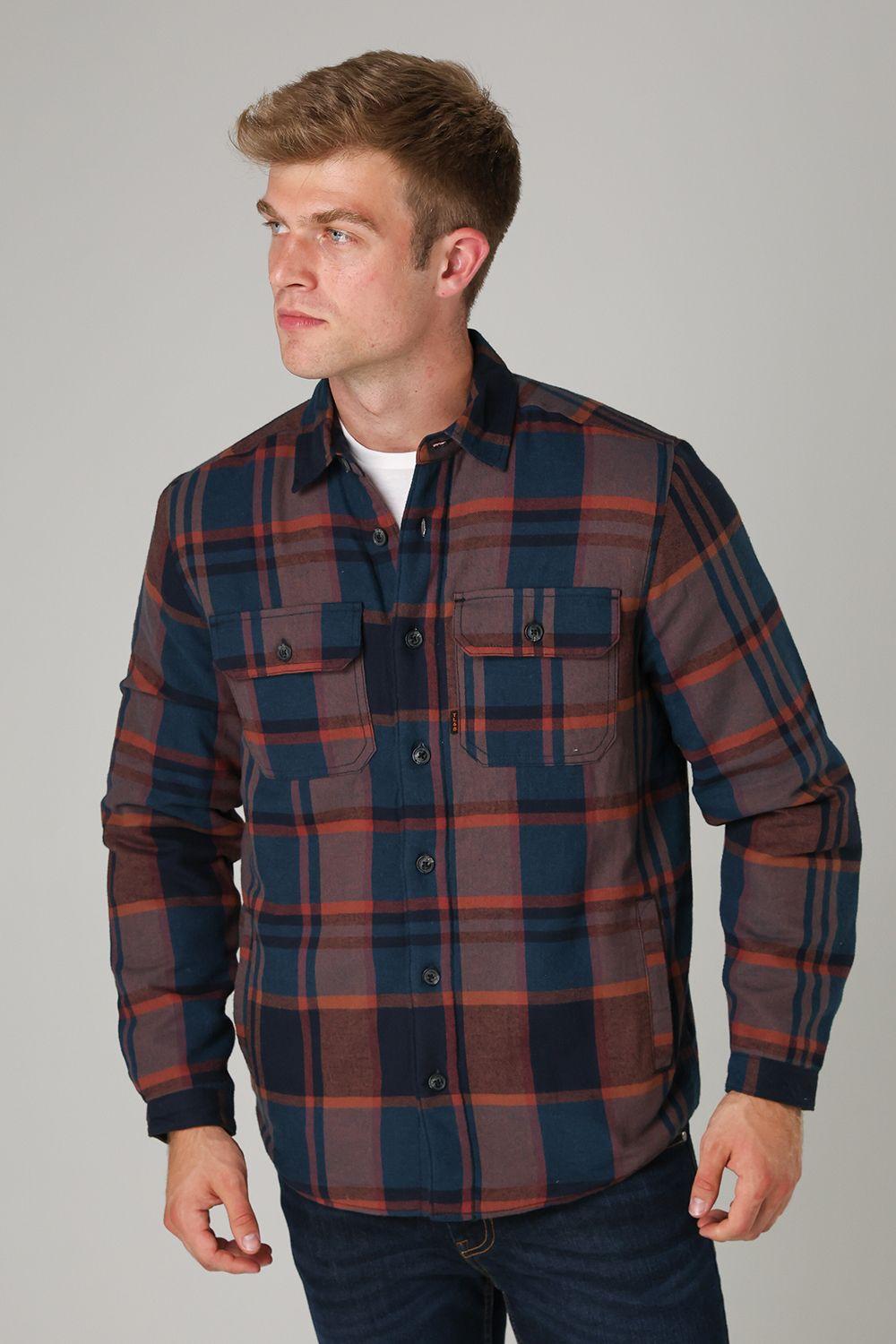 Cotton Checked Long Sleeve Shirt with Borg Lining by TOKYO LAUNDRY