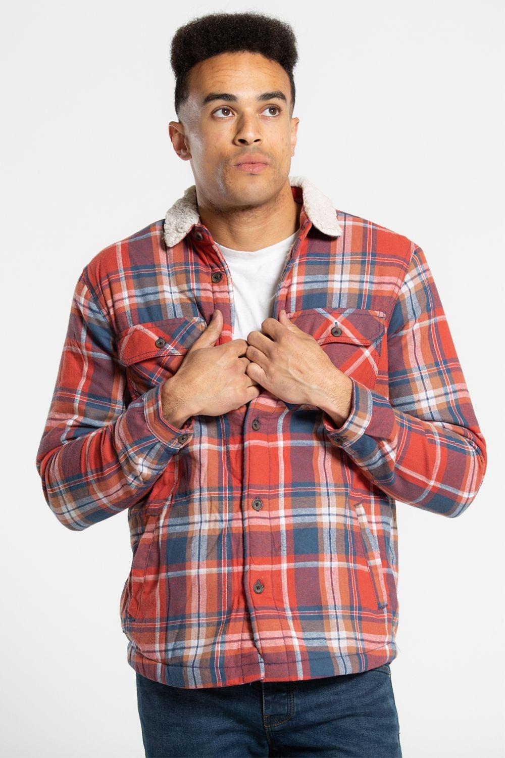 Cotton Long Sleeve Padded Check Shirt With Sherpa Lining by TOKYO LAUNDRY
