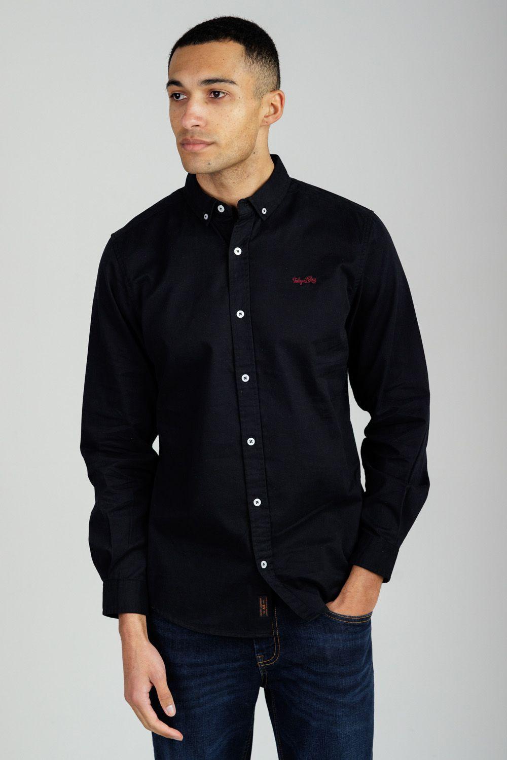 Cotton Oxford Long Sleeve Shirt by TOKYO LAUNDRY
