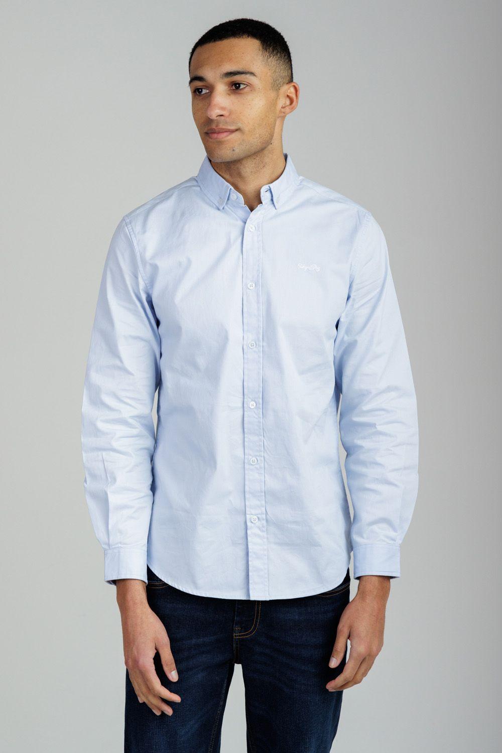 Cotton Oxford Long Sleeve Shirt by TOKYO LAUNDRY