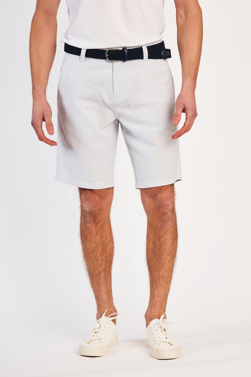 Cotton Oxford Shorts with Belt by TOKYO LAUNDRY