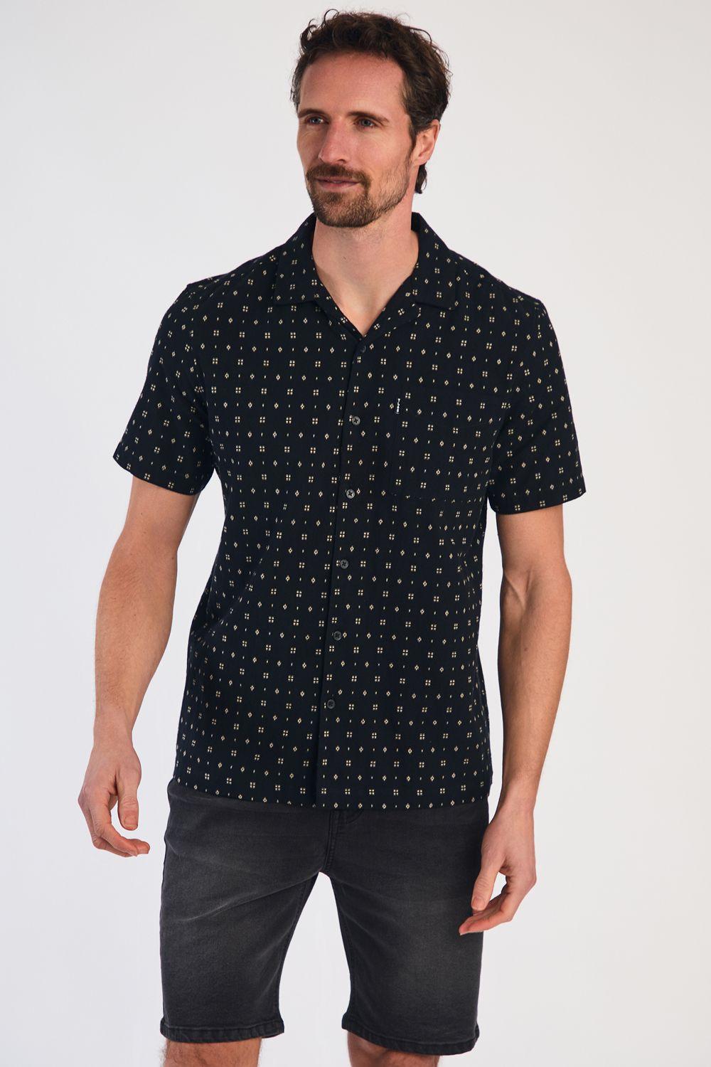 Cotton Printed Short Sleeve Shirt by TOKYO LAUNDRY