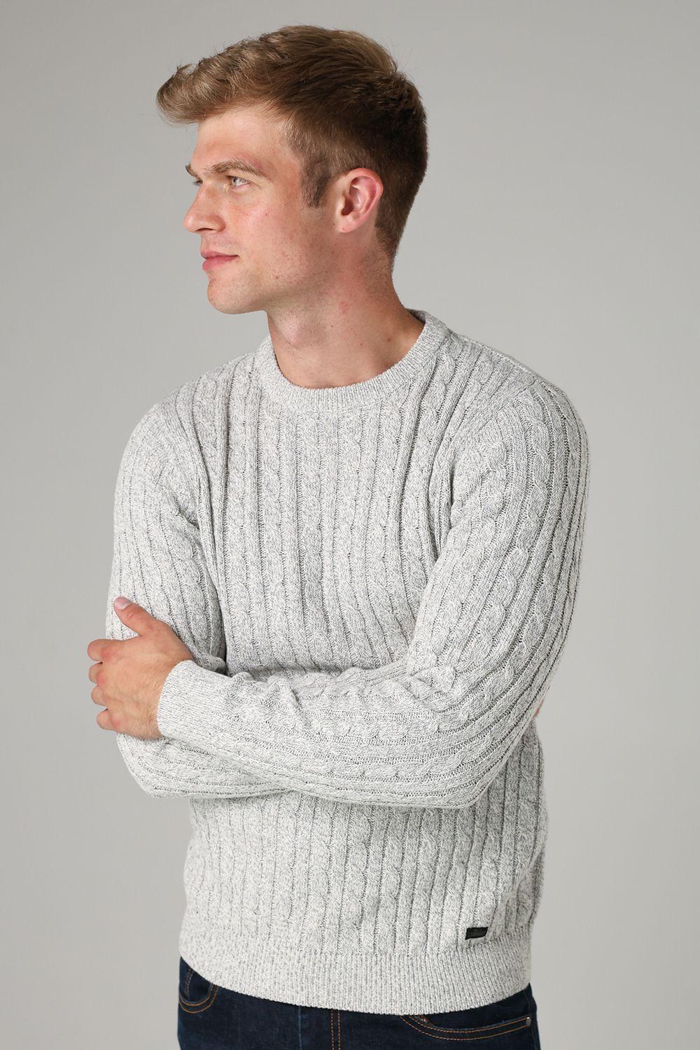 Crew Neck Cotton Blend Jumper by TOKYO LAUNDRY