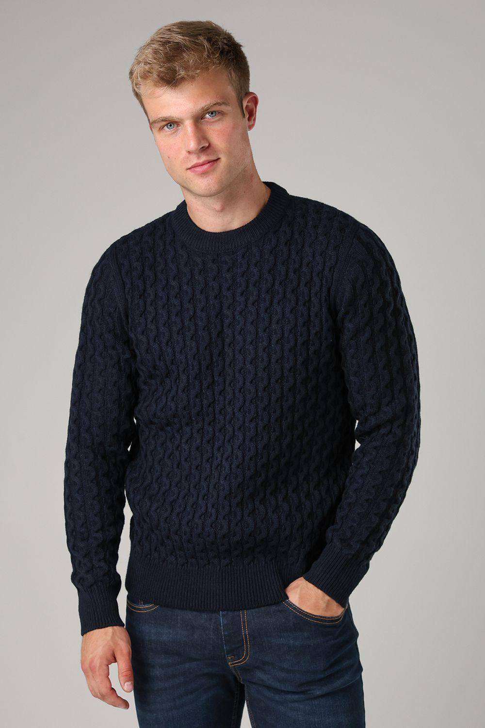 Crew Neck Wool Blend Jumper by TOKYO LAUNDRY