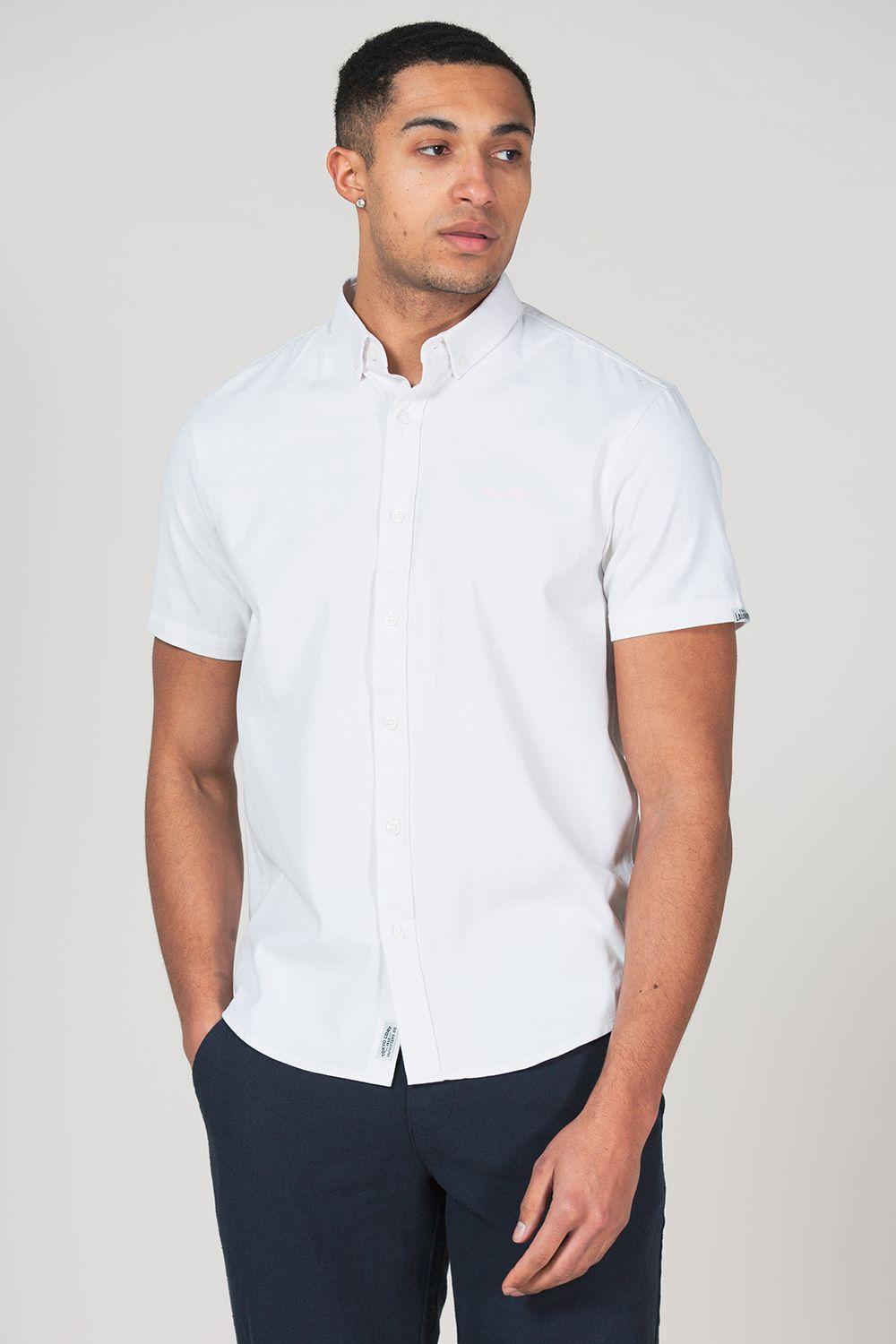 'Elbury' Cotton Short-Sleeve Button-Down Shirt by TOKYO LAUNDRY