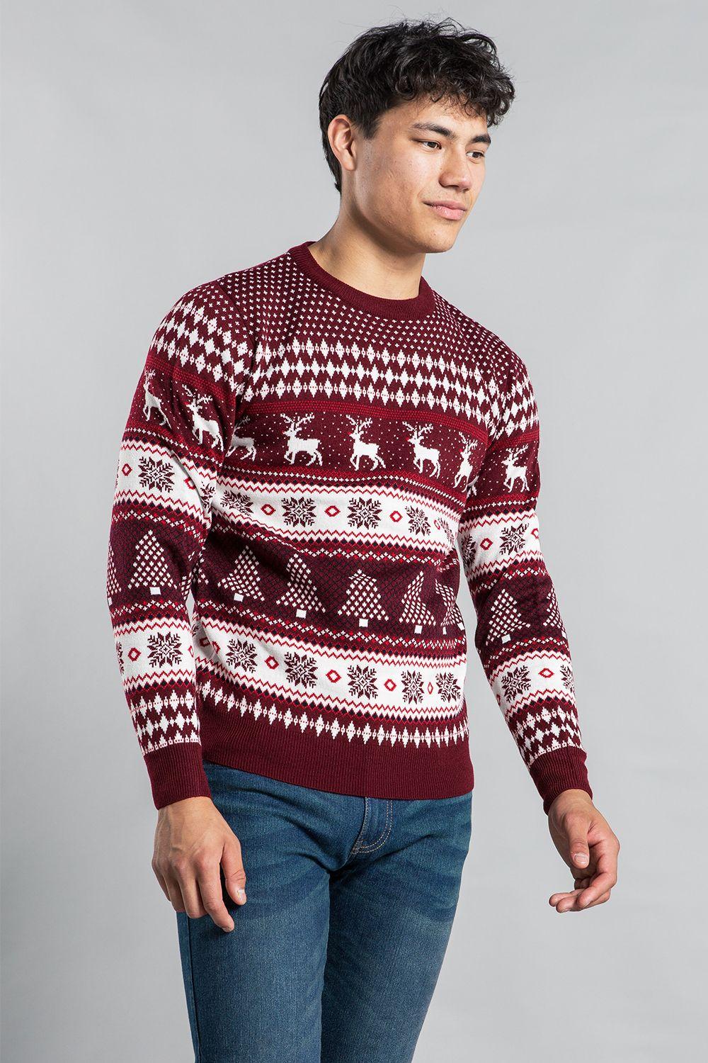 Festive Crew Neck Jacquard Knit Jumper by TOKYO LAUNDRY