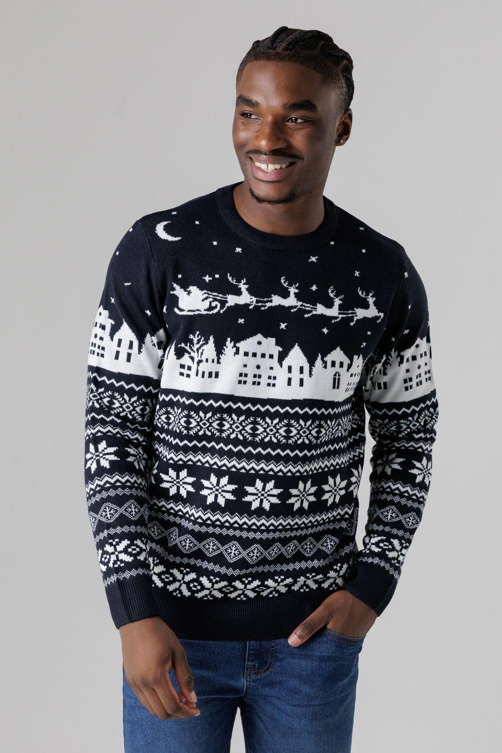 Festive Jacquard Crew Neck Jumper by TOKYO LAUNDRY Festive Jacquard Crew Neck Jumper by TOKYO LAUNDRY