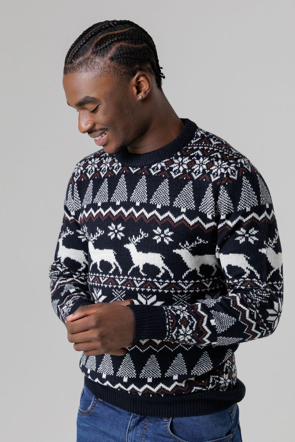 Festive Jacquard Crew Neck Jumper by TOKYO LAUNDRY