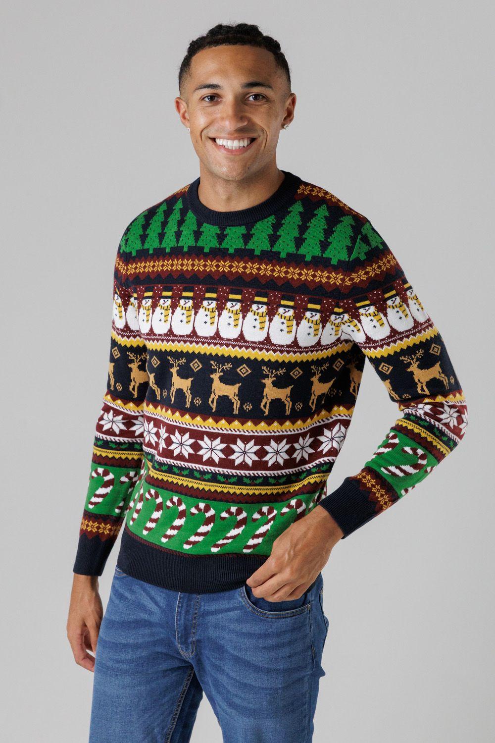 Festive Jacquard Crew Neck Jumper by TOKYO LAUNDRY