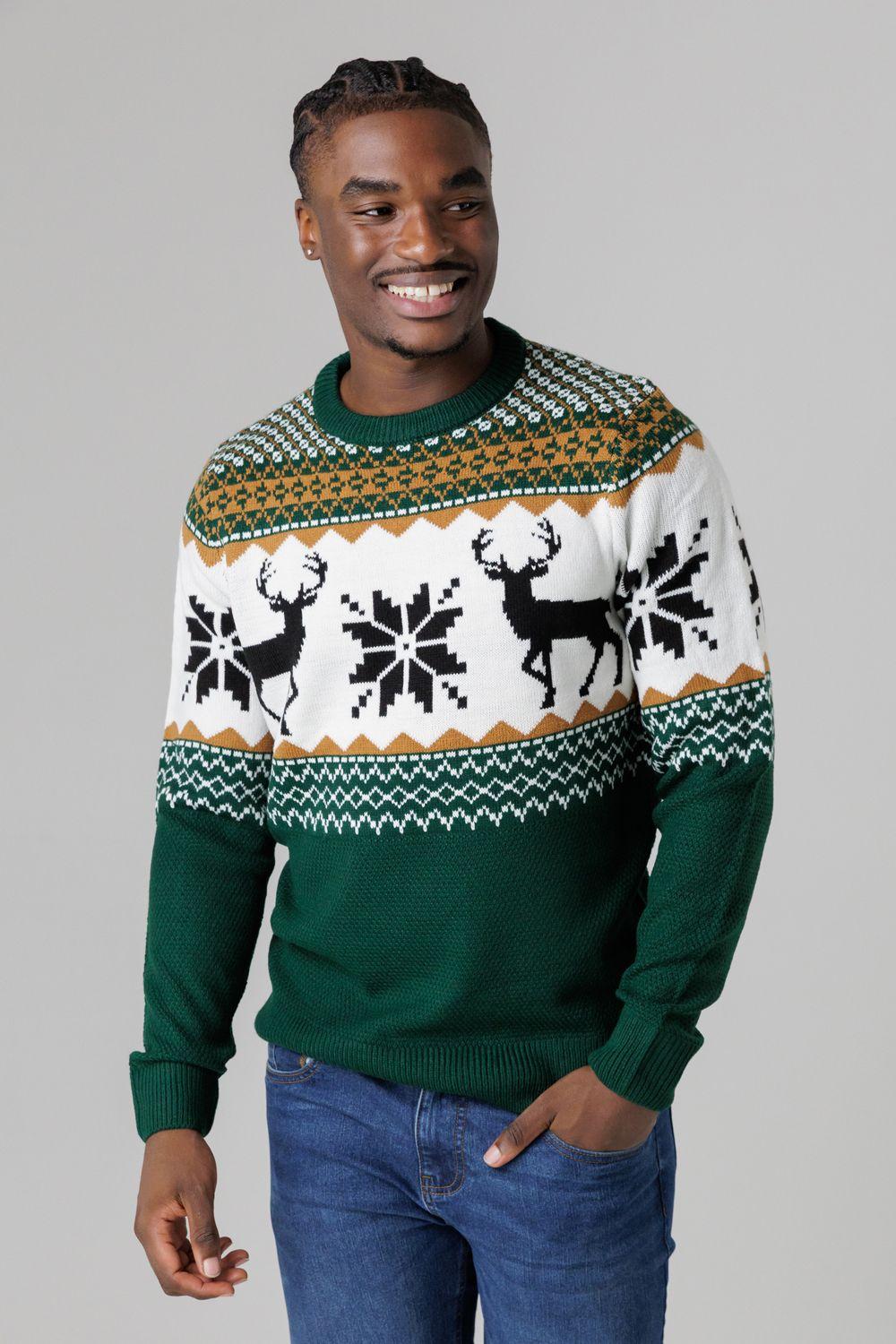Festive Jacquard Crew Neck Jumper by TOKYO LAUNDRY