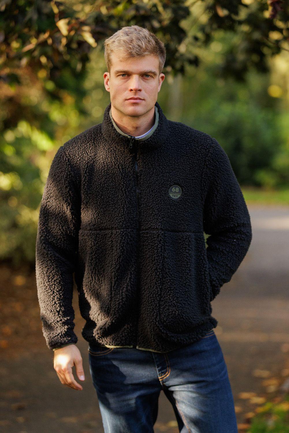 Funnel Neck Sherpa Zip-Through Fleece by TOKYO LAUNDRY
