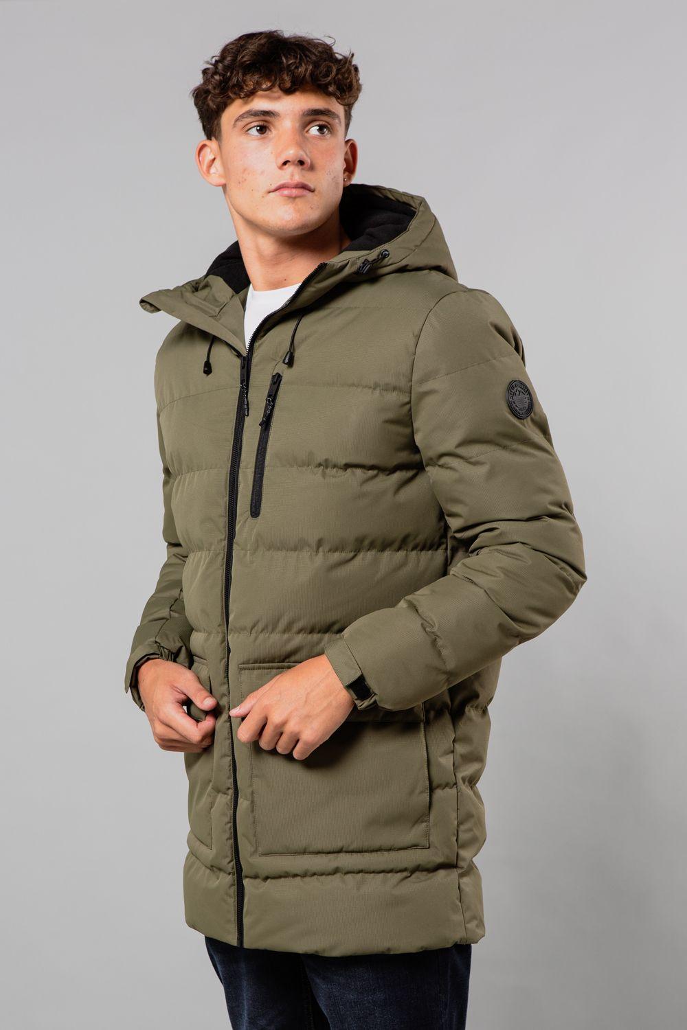 Hooded Padded Parka Jacket with Toggles by TOKYO LAUNDRY