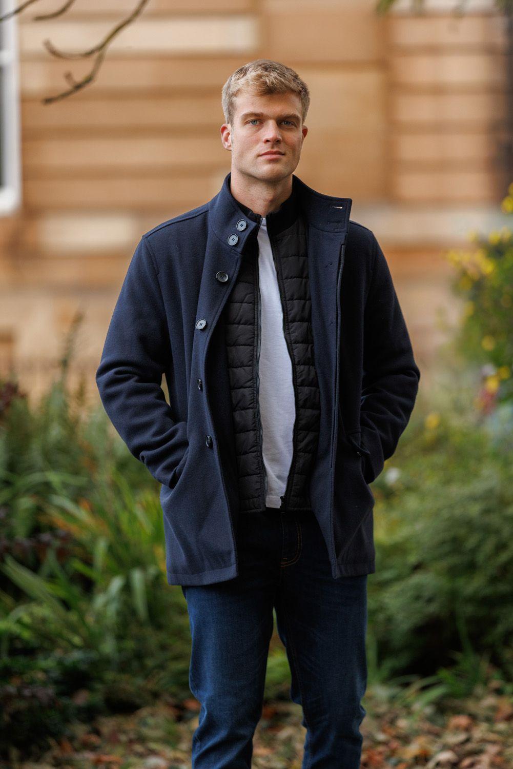 Padded Faux Wool Coat by TOKYO LAUNDRY