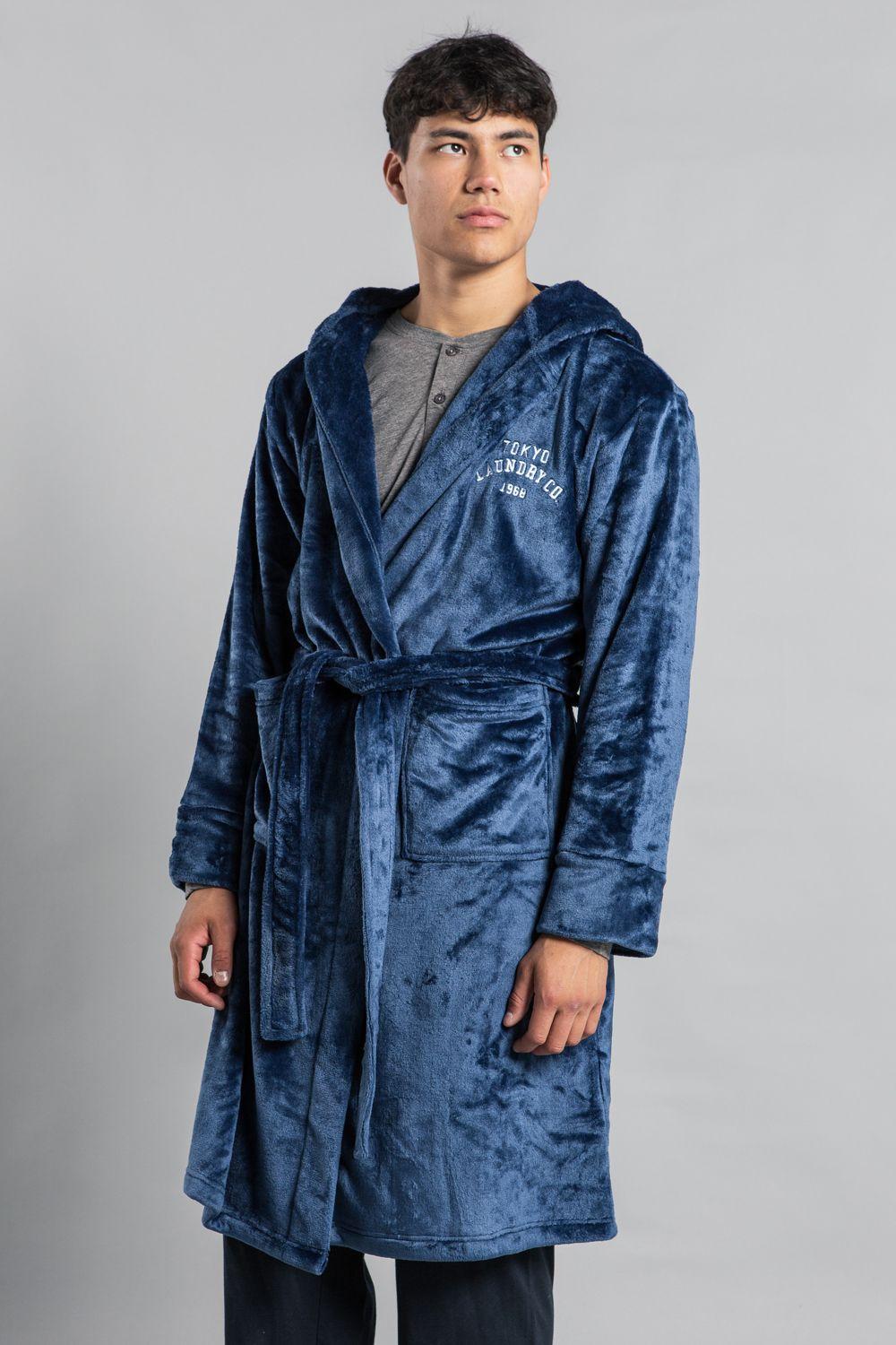 Plush Dressing Gown with Hood by TOKYO LAUNDRY