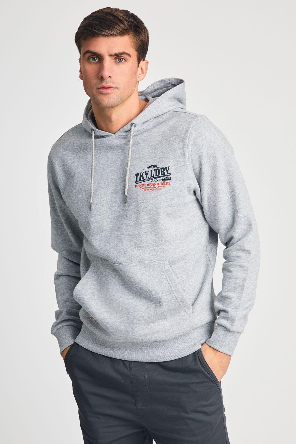 Printed Hoody with Drawcord by TOKYO LAUNDRY
