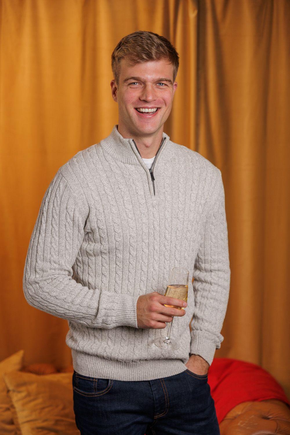 Quarter Zip Cotton Blend Jumper by TOKYO LAUNDRY