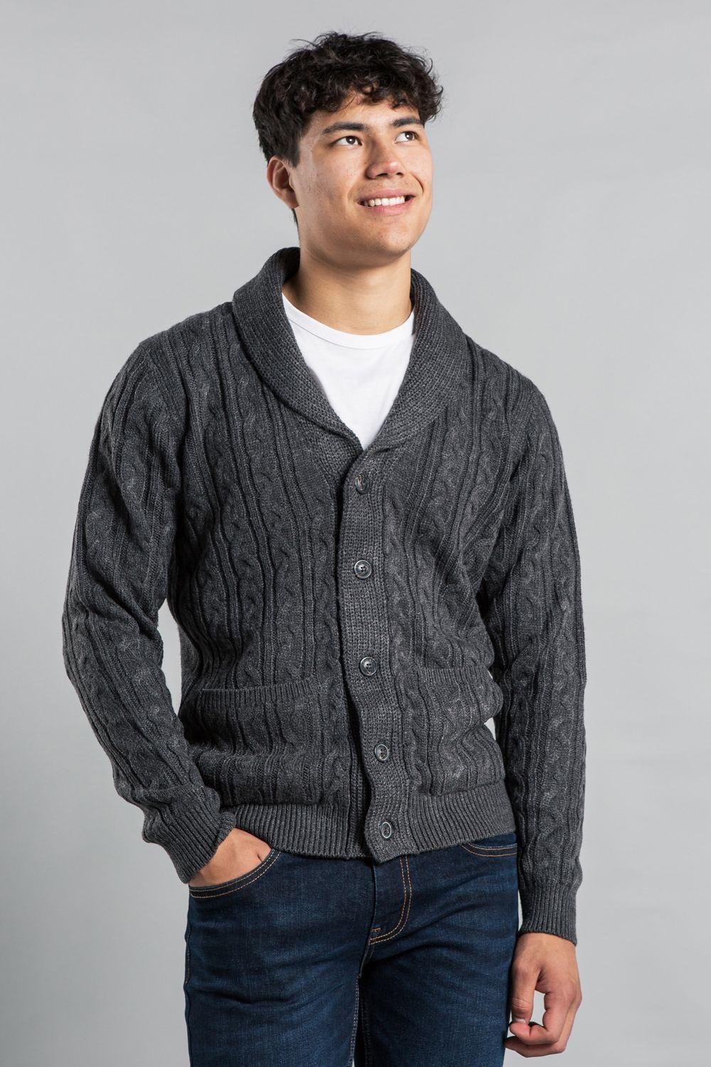 Shawl Neck Cable Knit Cardigan by TOKYO LAUNDRY