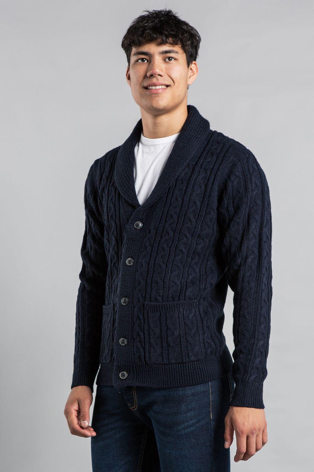 Shawl Neck Cable Knit Cardigan by TOKYO LAUNDRY