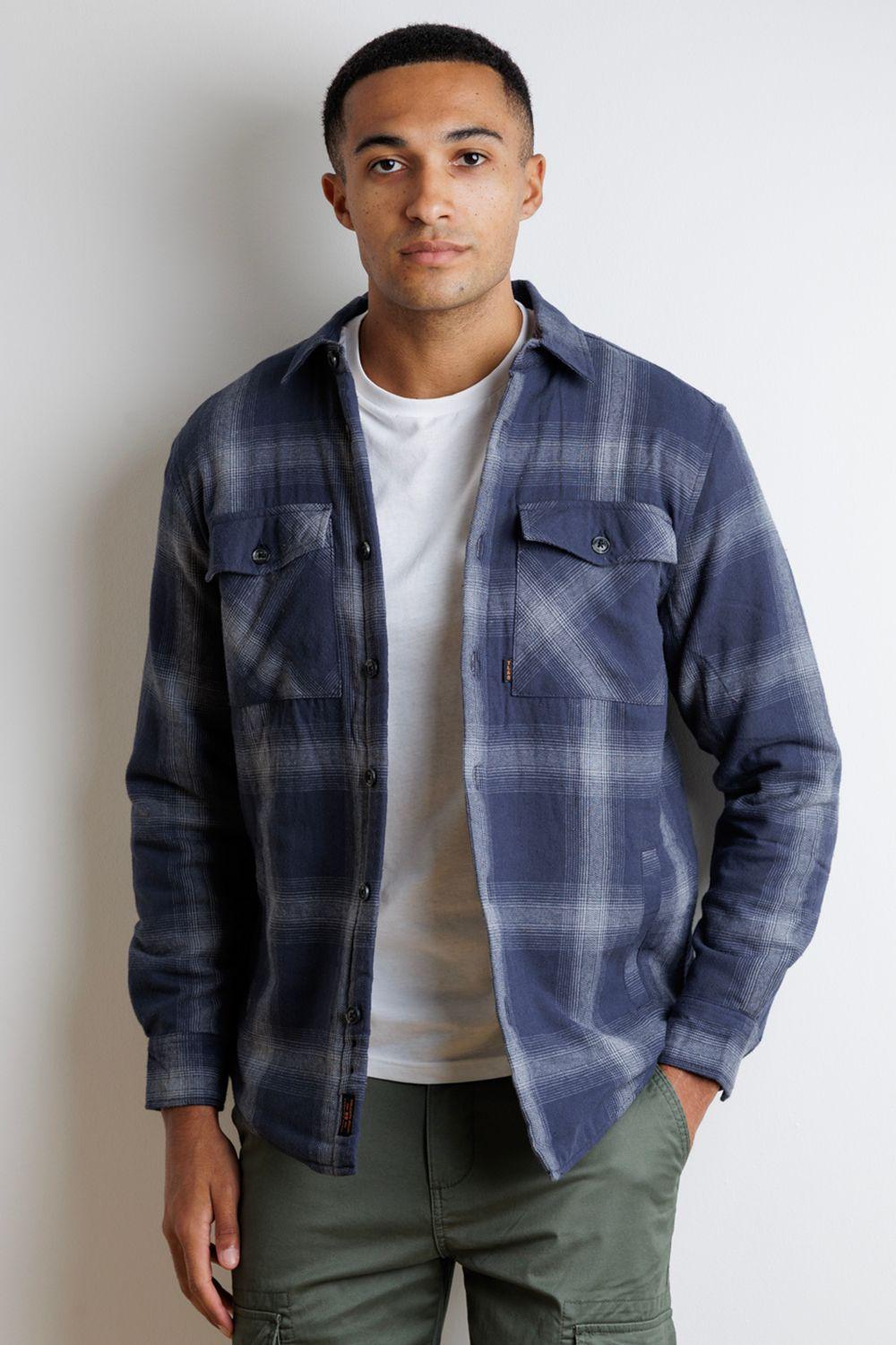 Sherpa-Lined Check Overshirt by TOKYO LAUNDRY