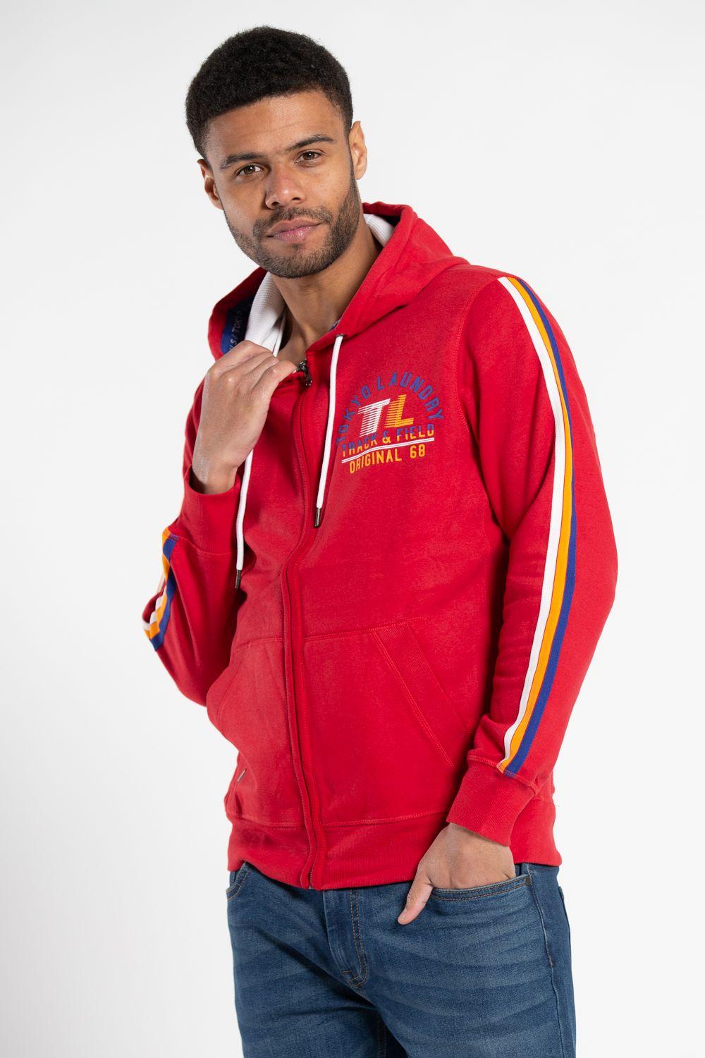 Zip-through Printed Hoody by TOKYO LAUNDRY