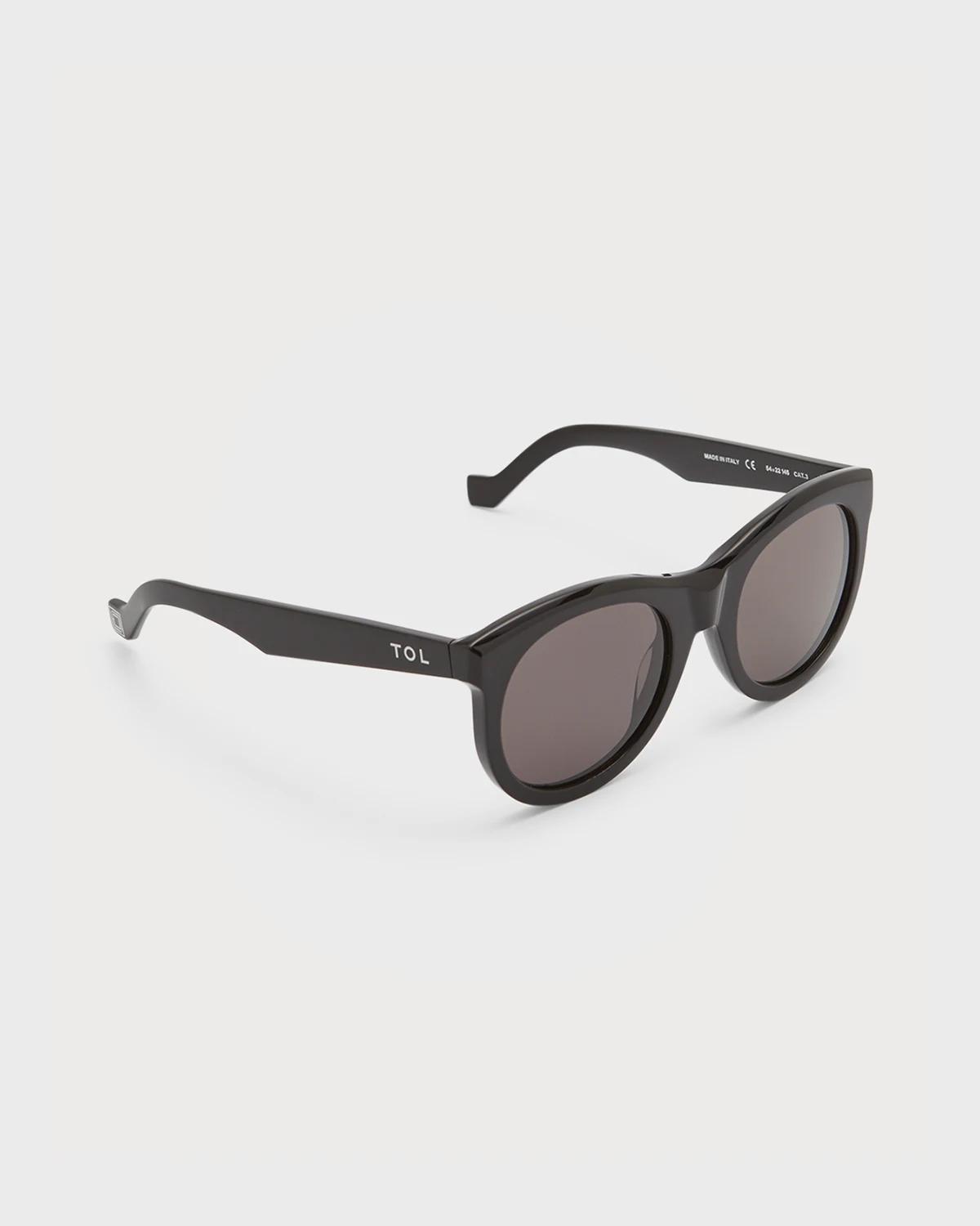 Incognito Round Acetate Sunglasses by TOL EYEWEAR