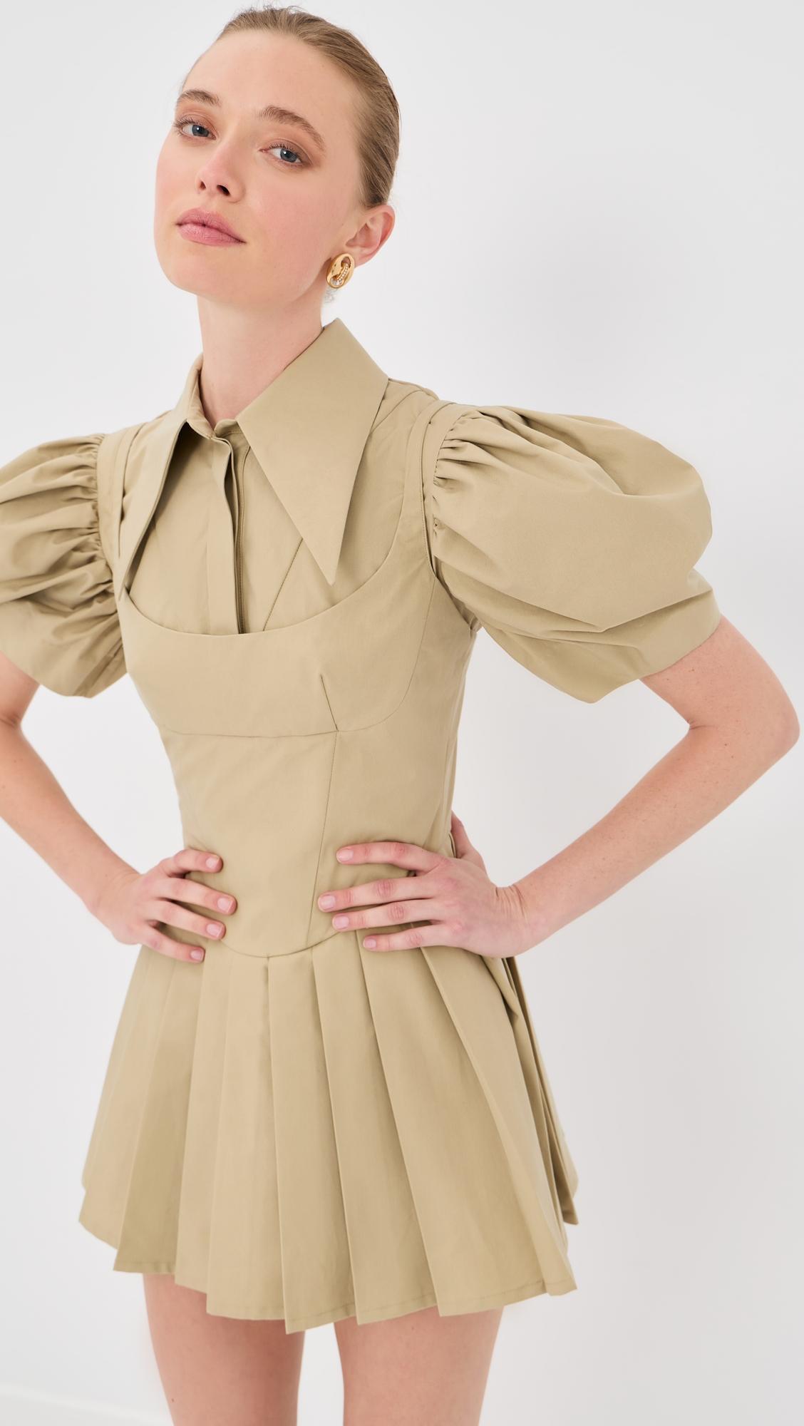 Double Layered Mini Skater Dress by TOLU COKER
