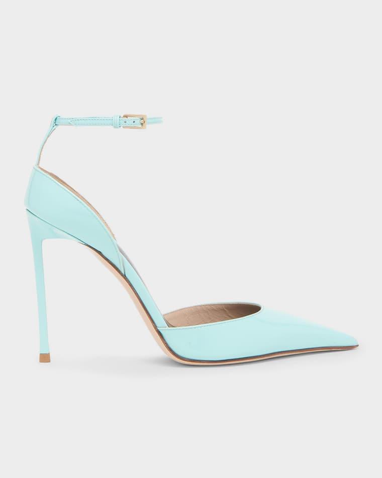 105mm Patent Leather Ankle-Strap Pumps by TOM FORD
