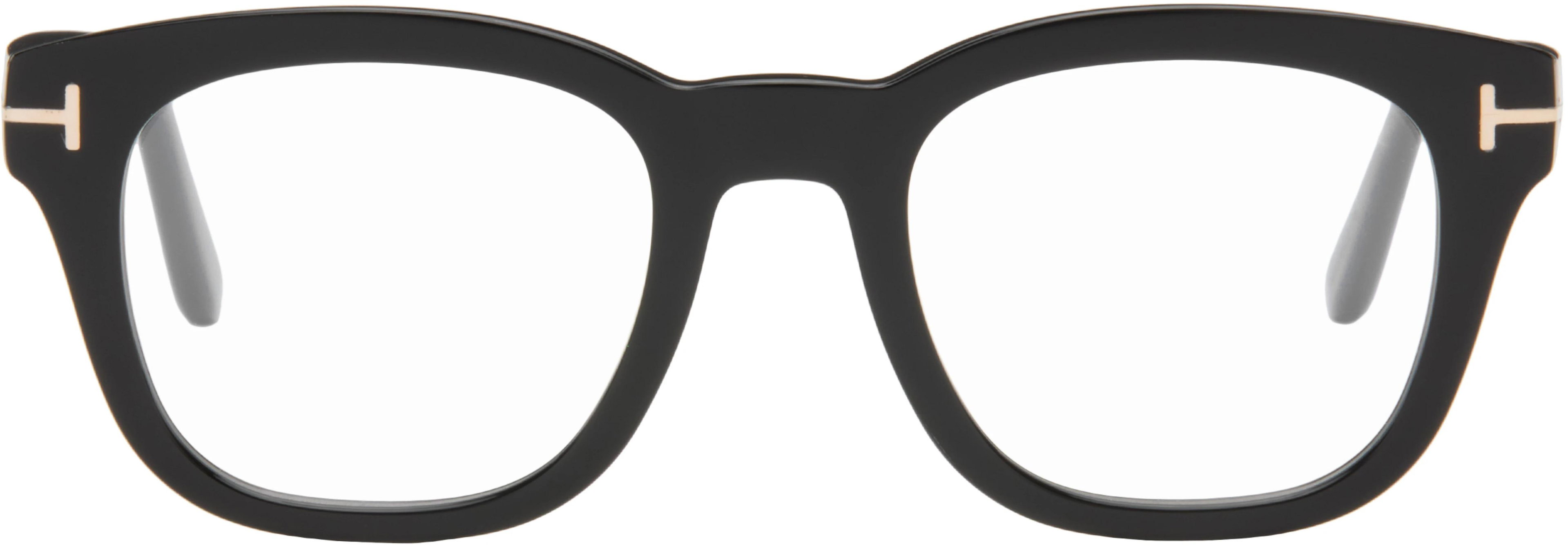 Black Blue Block Soft Square Blue Light Optical Glasses by TOM FORD