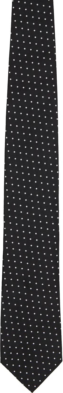 Black Micro Dot Weave Tie by TOM FORD