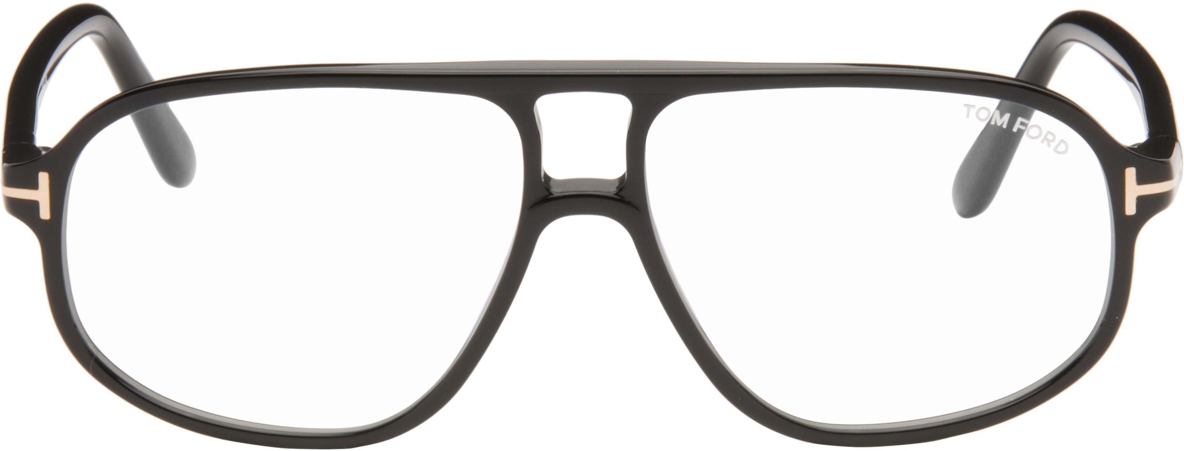 Black Navigator Blue Light Glasses by TOM FORD