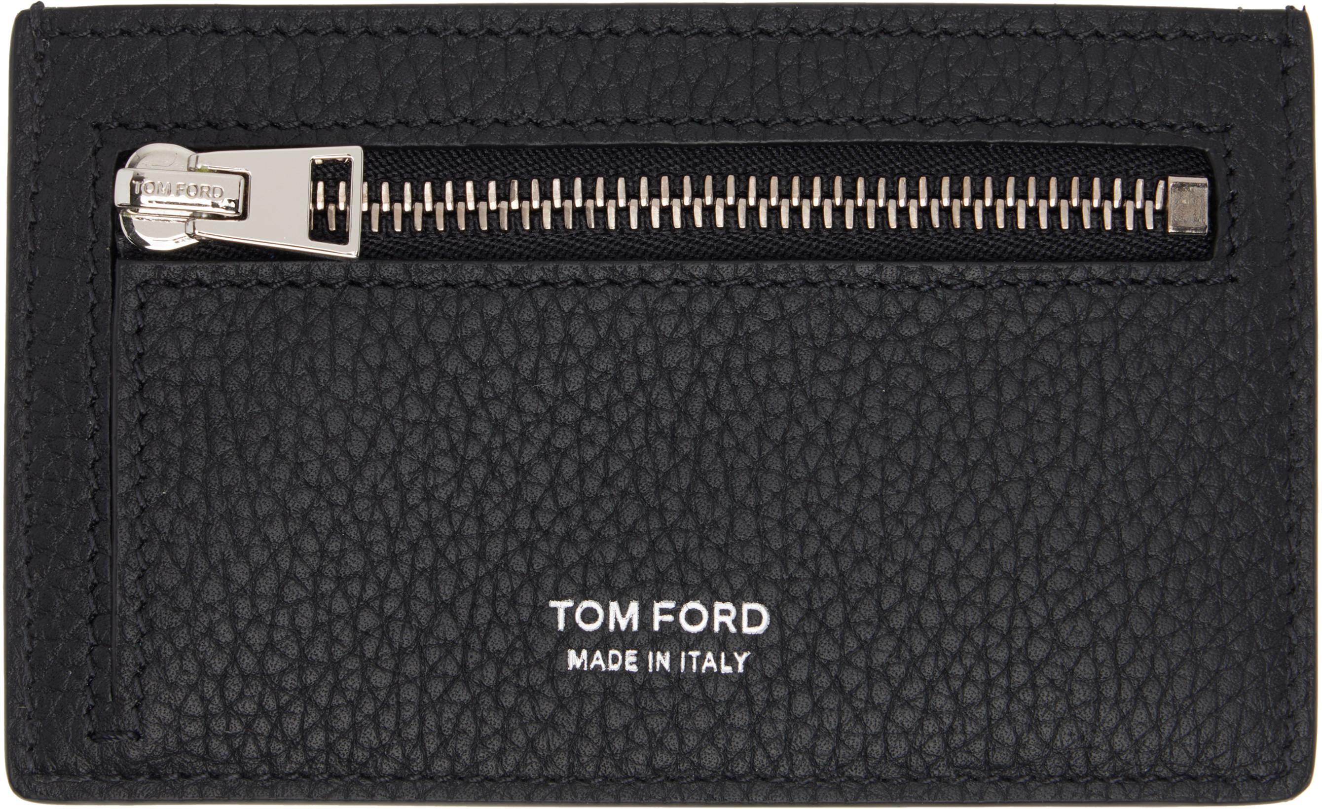 Black Zip Card Holder by TOM FORD