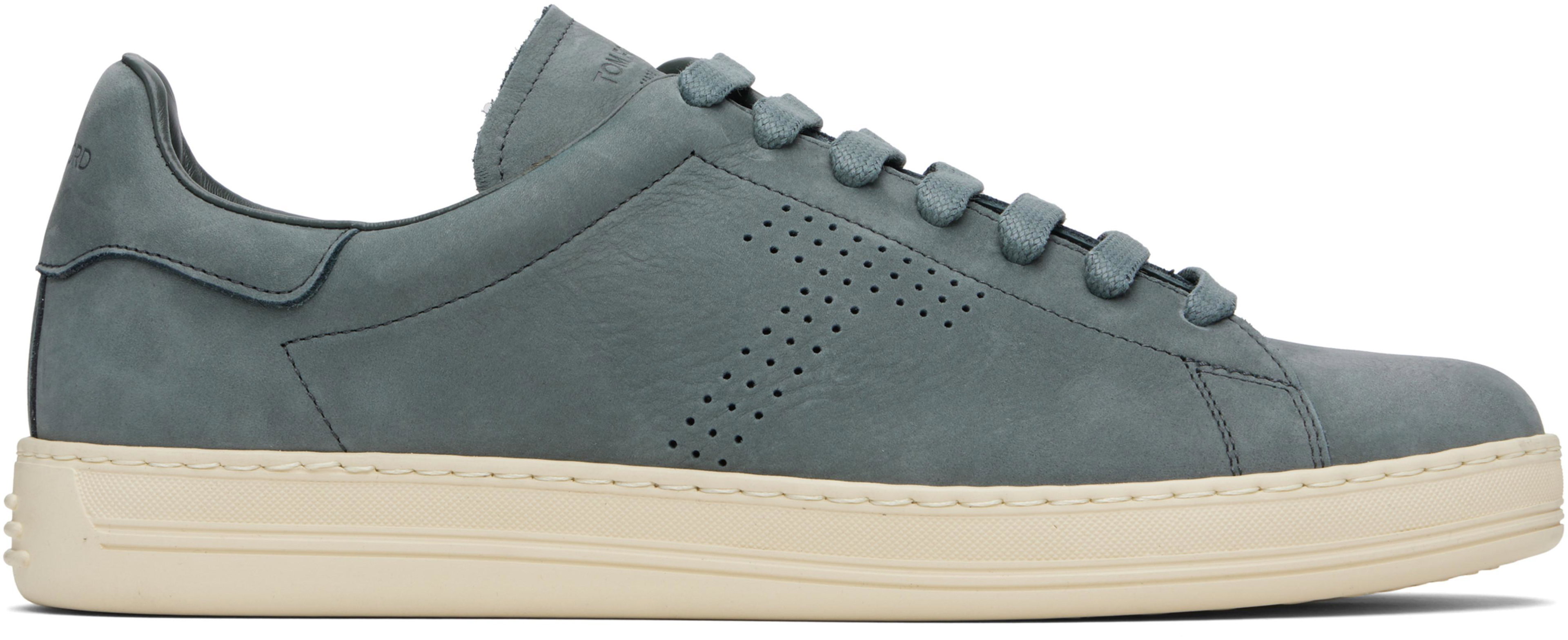 Blue Nubuck Warwick Sneakers by TOM FORD