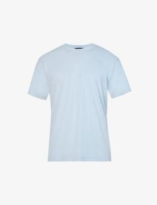 Brand-embroidered short-sleeved jersey T-shirt by TOM FORD