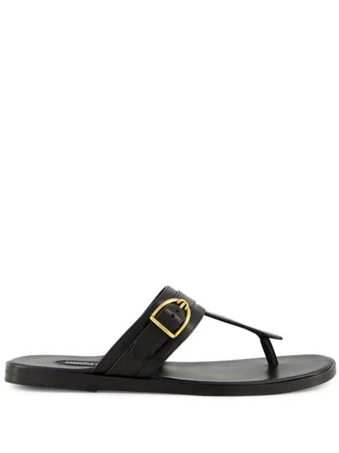 Brighton buckle leather sandals by TOM FORD