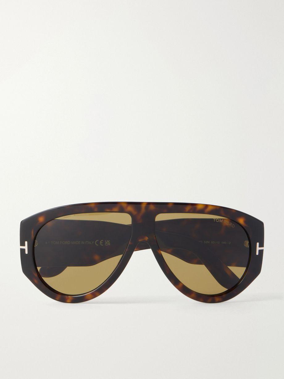 Bronson D-frame tortoiseshell acetate sunglasses by TOM FORD