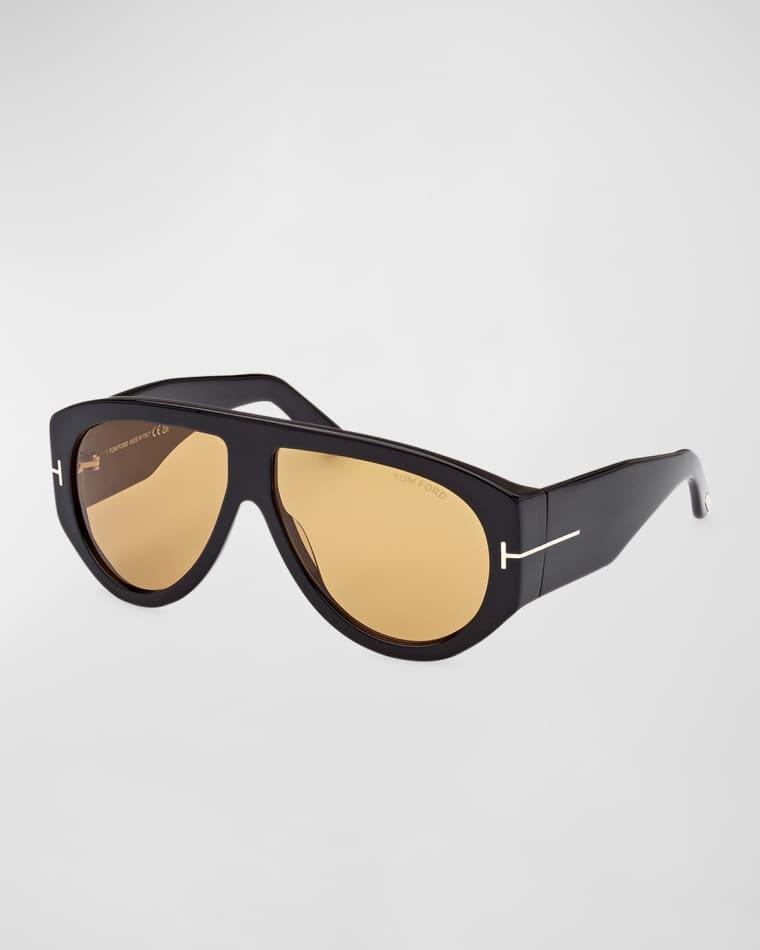 Bronson T-Monogram Round Acetate Sunglasses by TOM FORD