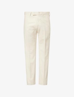 Brush Tapered-Leg Cotton Chino Trousers by TOM FORD