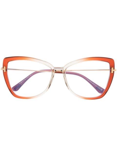 Butterfly cat eye-frame glasses by TOM FORD