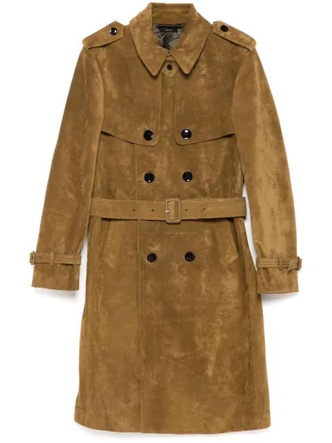 Buttery suede trench coat by TOM FORD