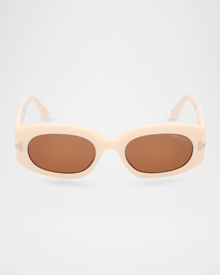 Cielle Oval Acetate Sunglasses by TOM FORD