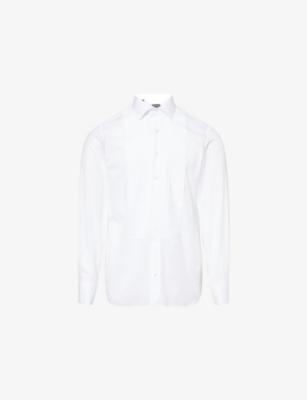 Classic Pleated Cotton Evening Shirt by TOM FORD