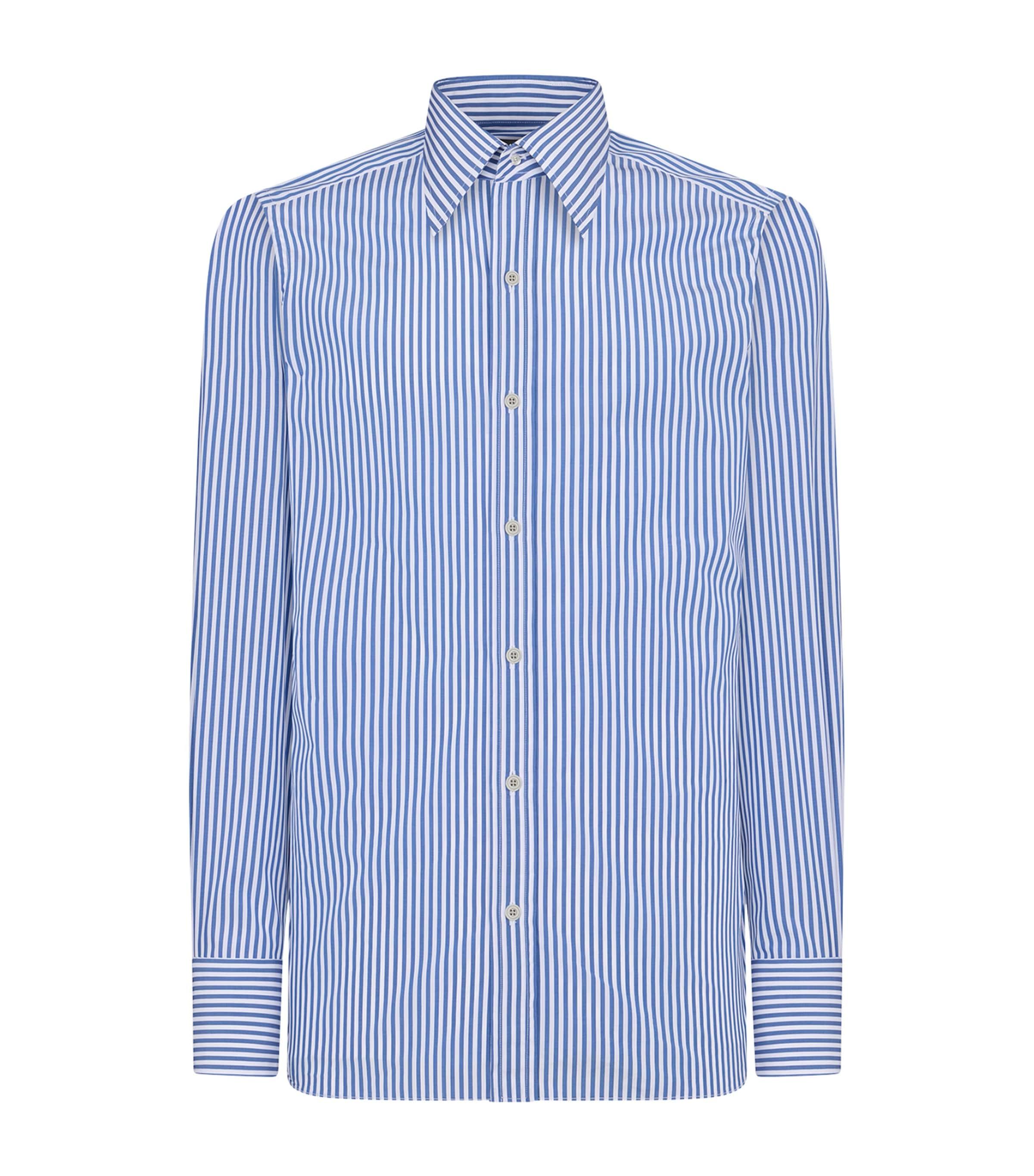 Cotton Baton Stripe Shirt by TOM FORD
